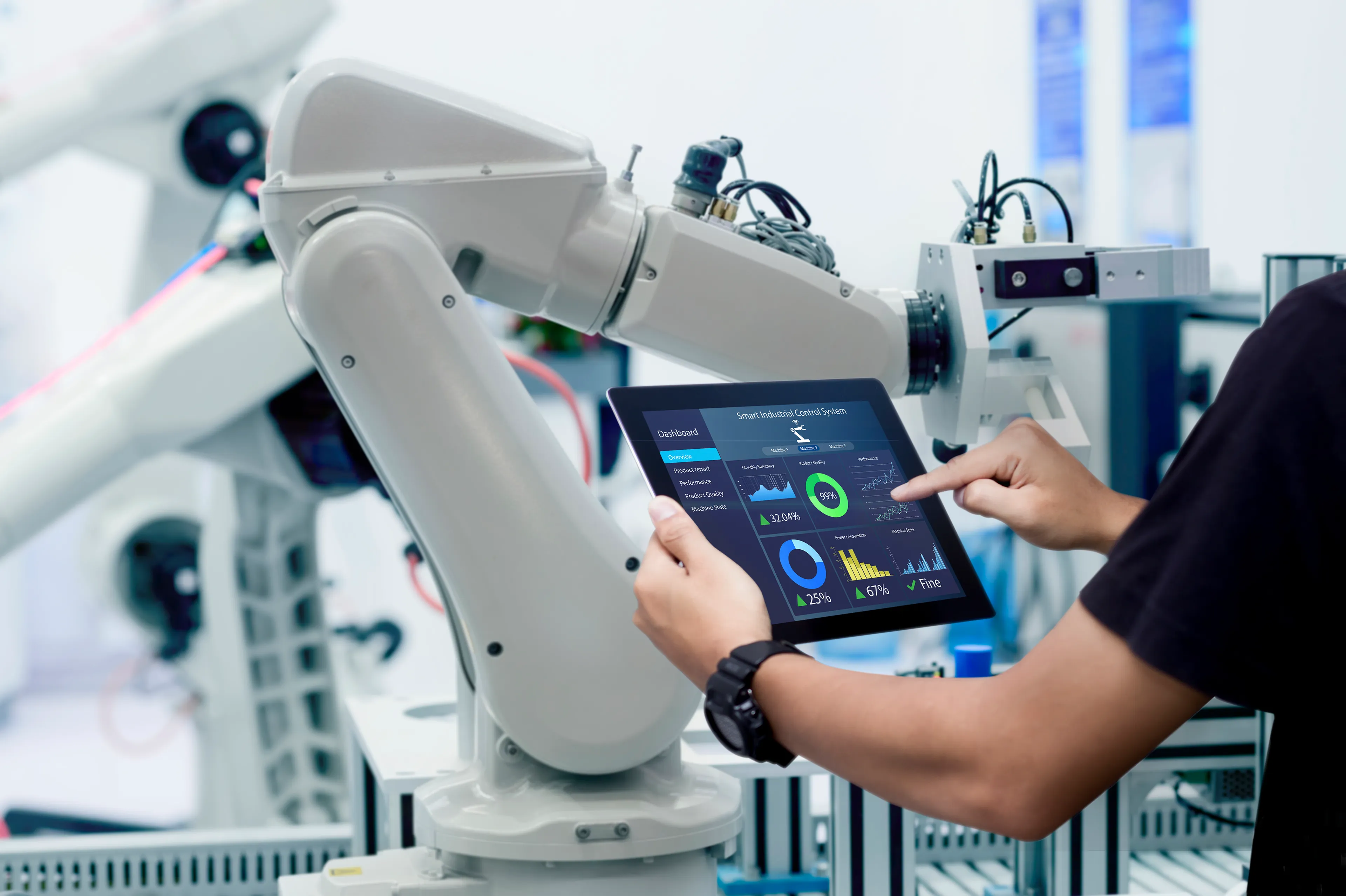 remote controlling an industrial robot