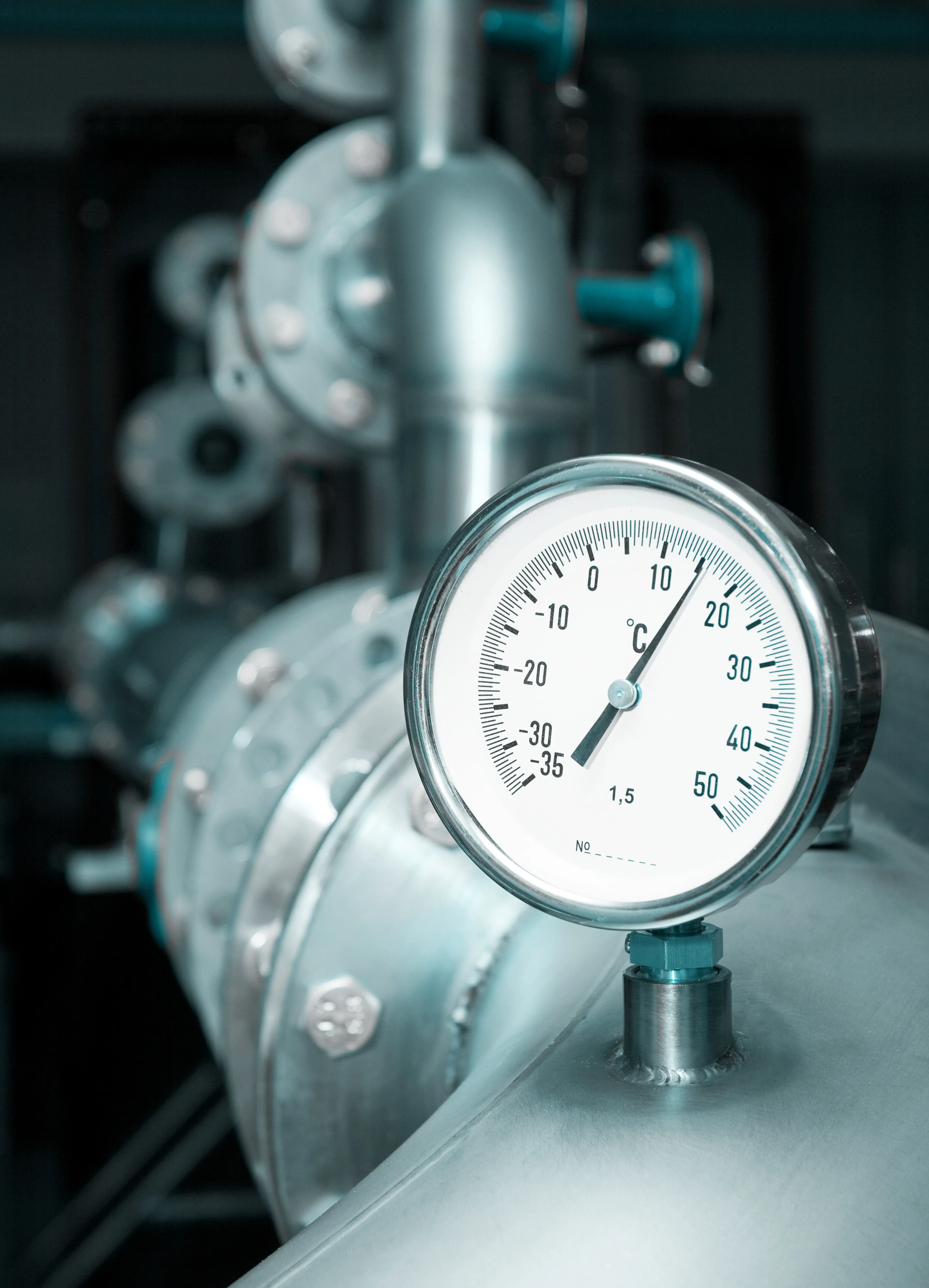 Industrial water thermometer
