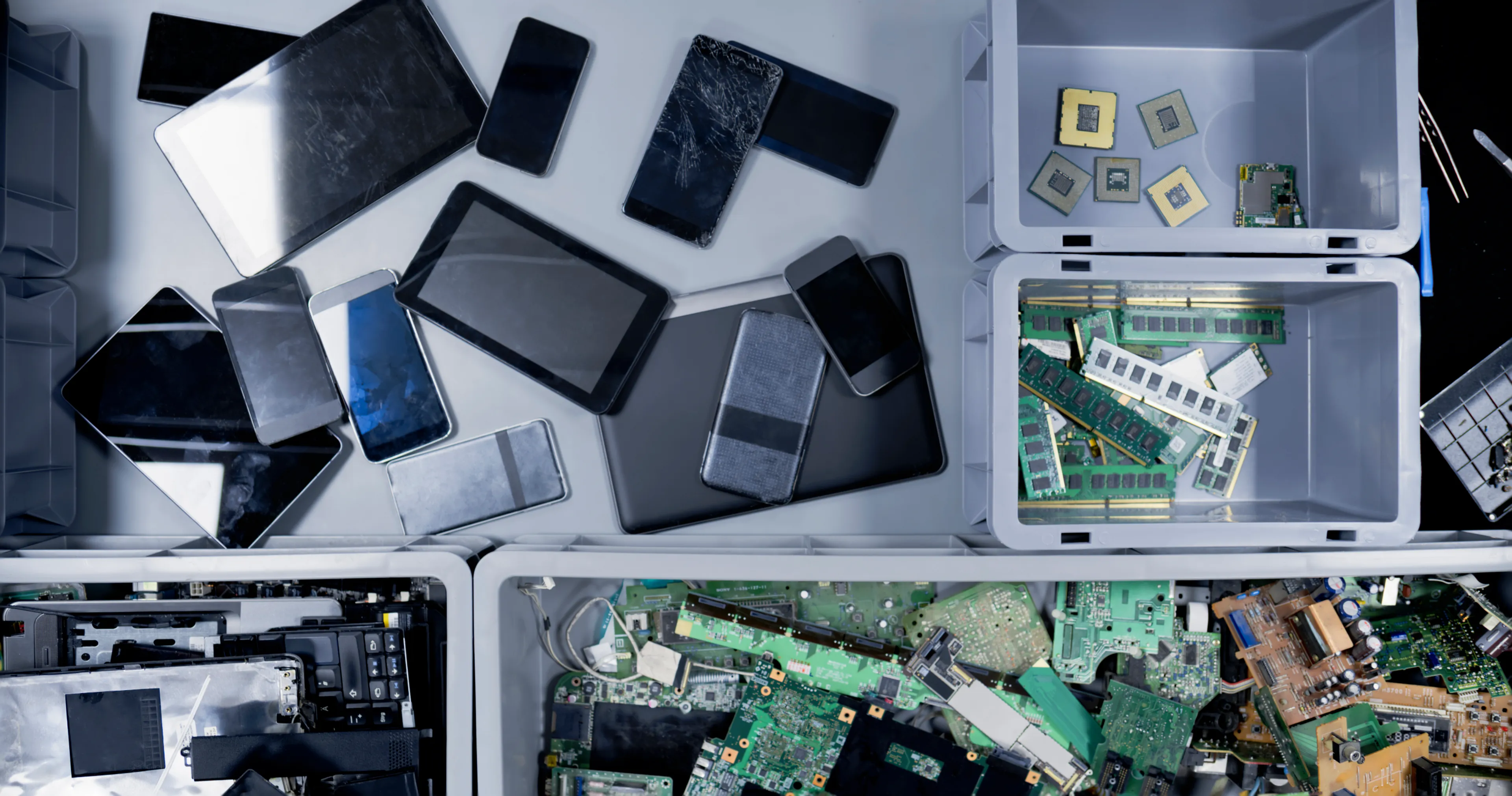 Recycling and sorting of electronics